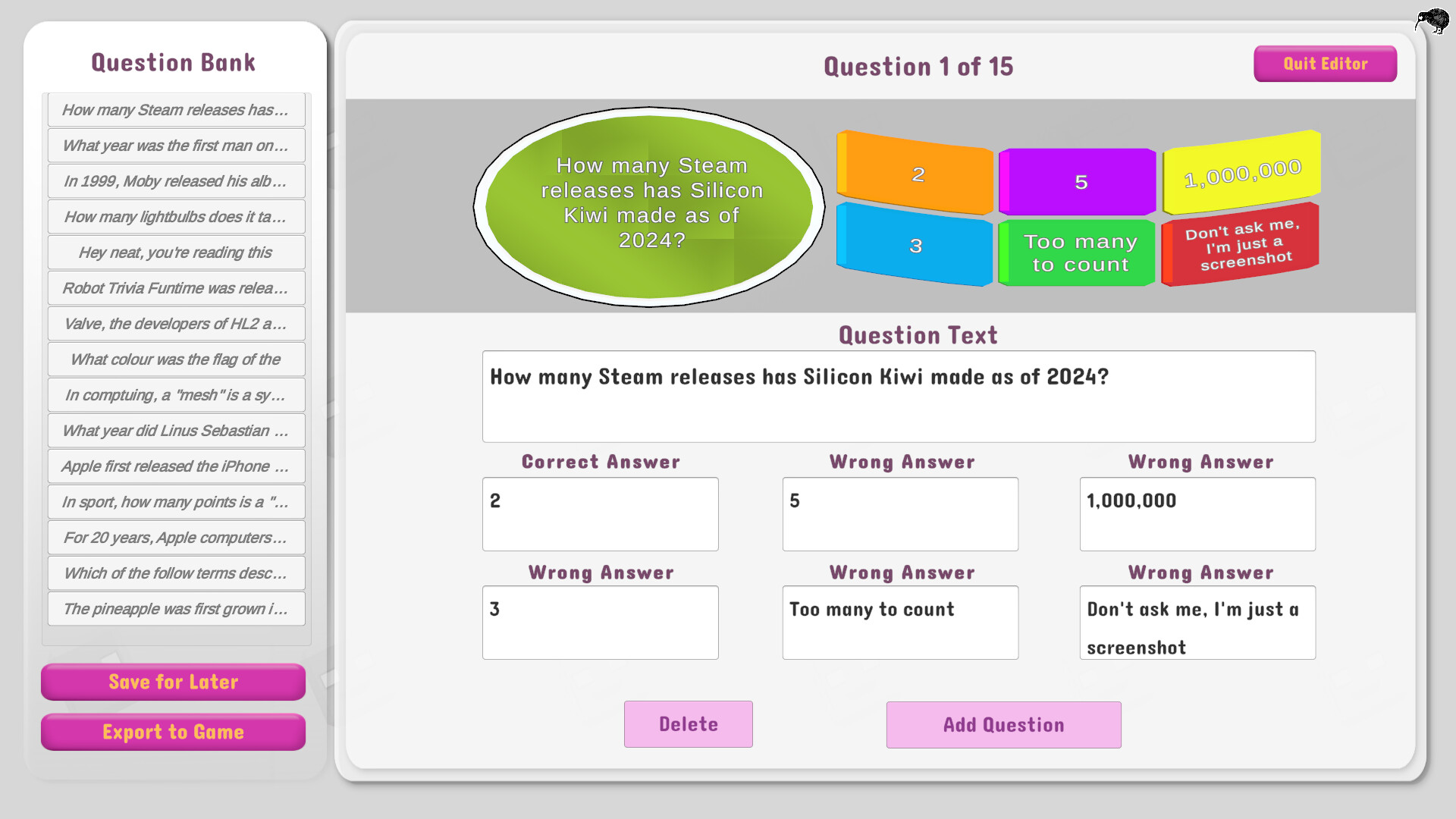 Robot Trivia Funtime screenshot 7