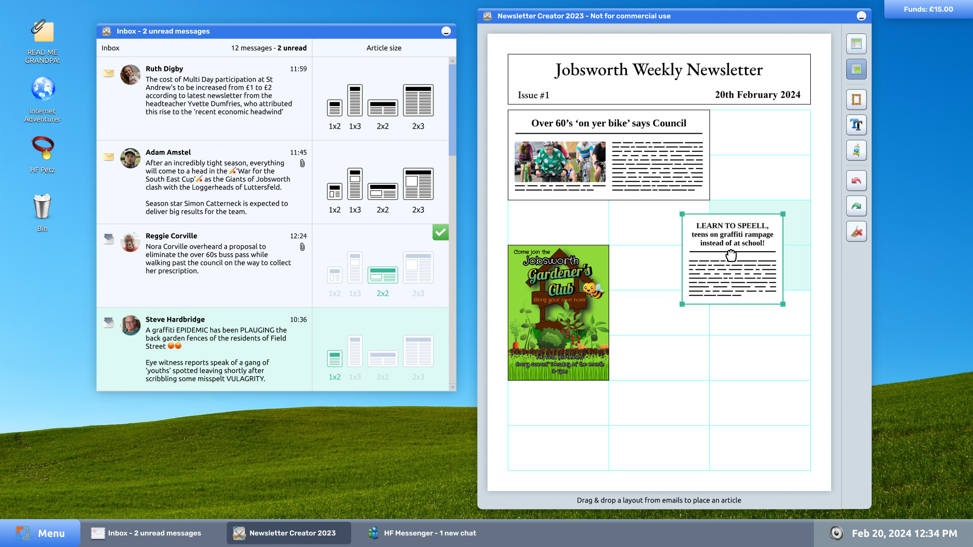 Jobsworth Weekly screenshot 2