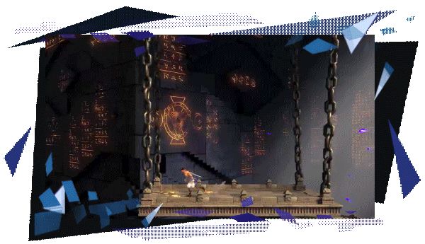 Prince of Persia The Lost Crown gameplay khám phá mật thất ký tự cổ