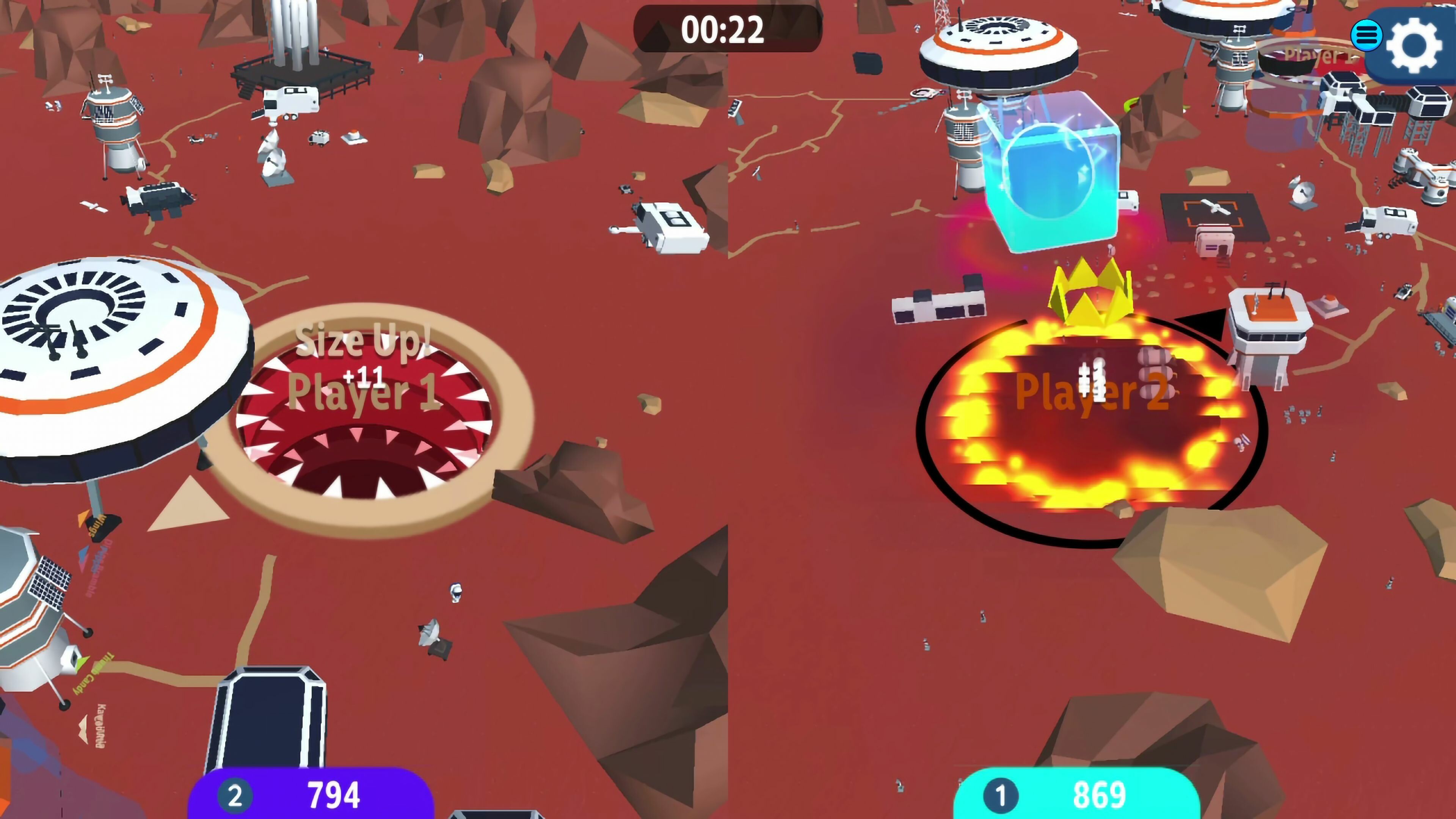 Hole io: Red Planet DLC screenshot 2