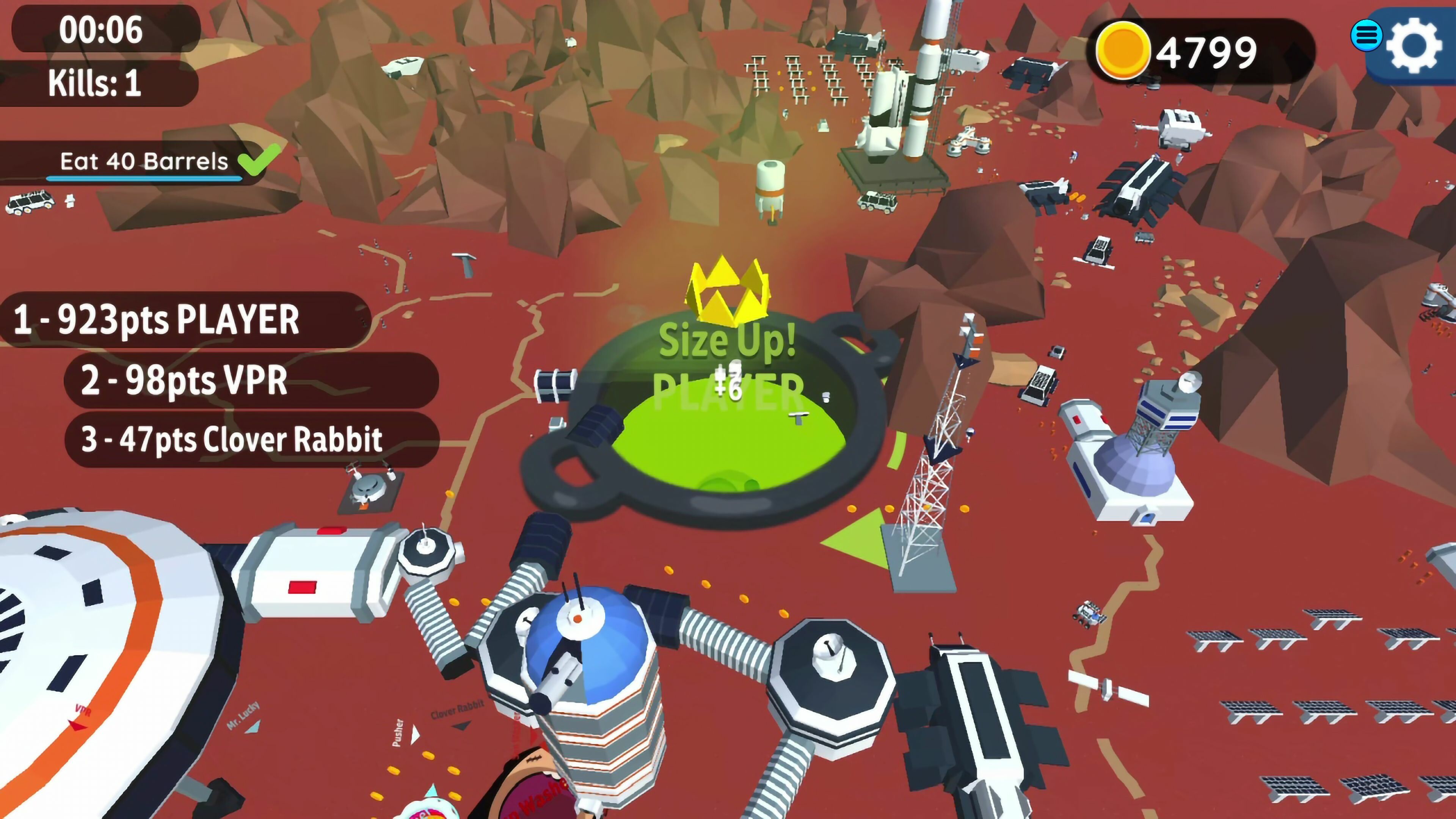 Hole io: Red Planet DLC screenshot 4