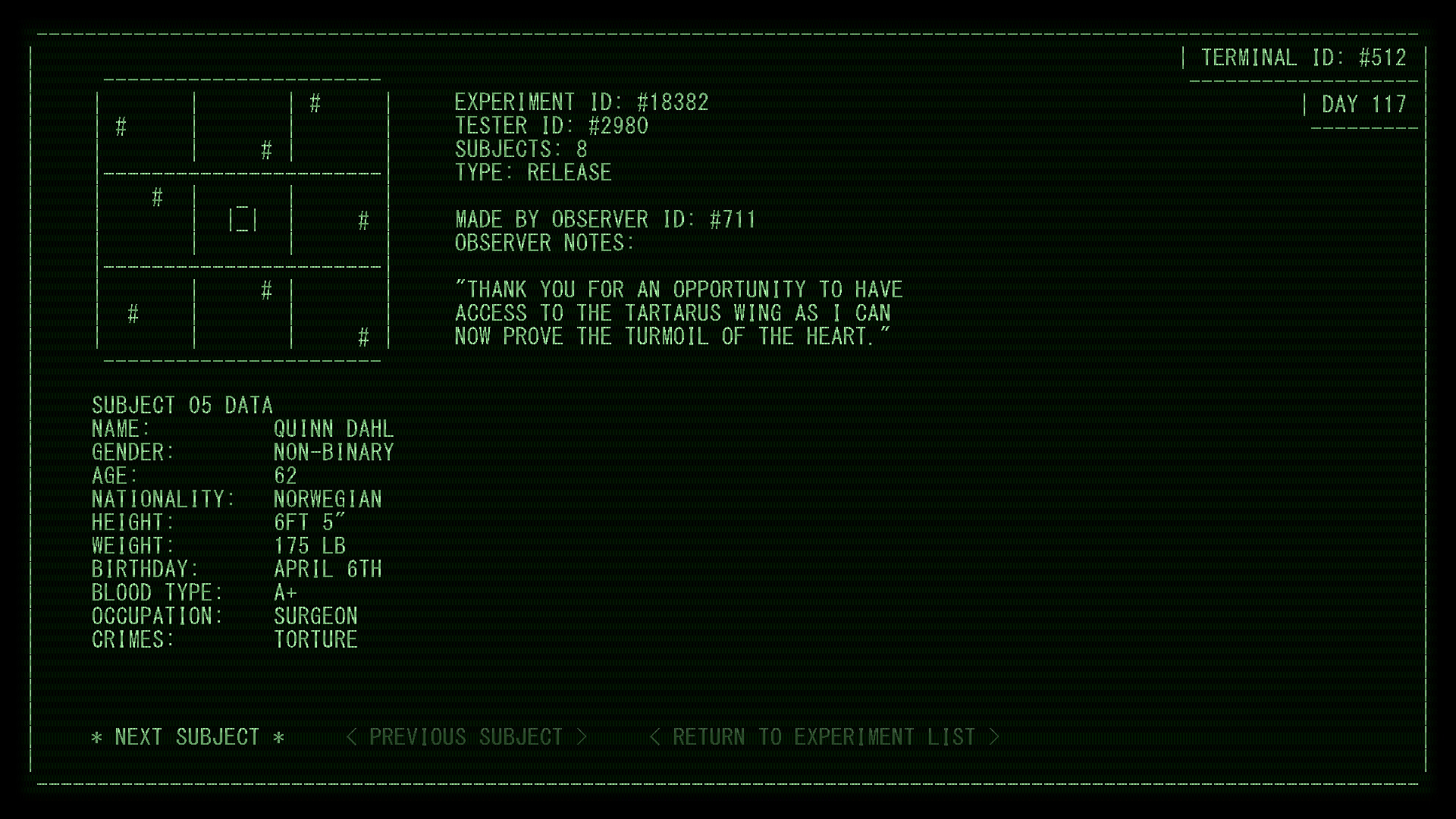 Second Thoughts: Terminal screenshot 5