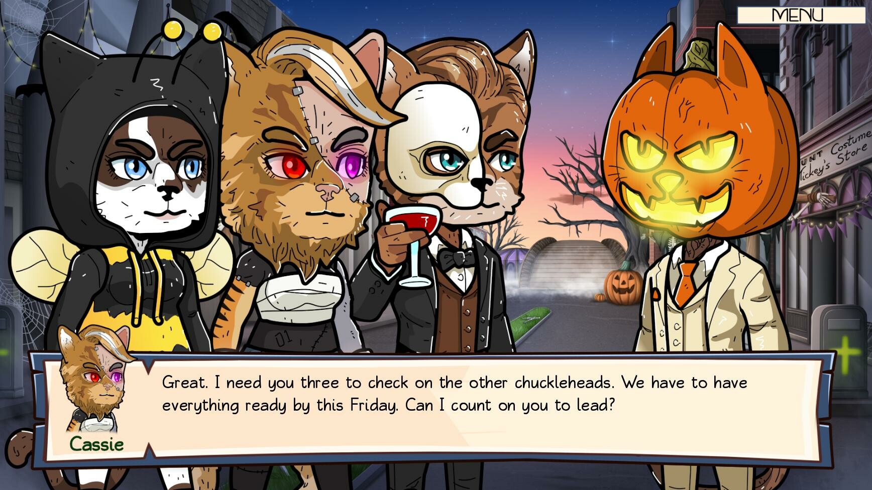Furry Shakespeare: To Date Or Not To Date Spooky Cat Girls 2?! screenshot 1