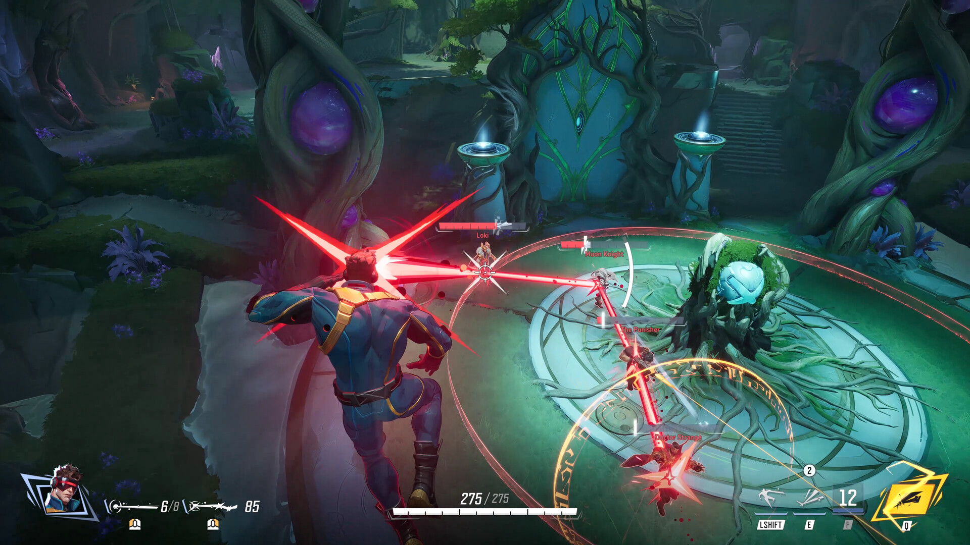 Combat d'équipe en mode Compétitif dans Marvel Rivals avant le reset de rang de la saison 10