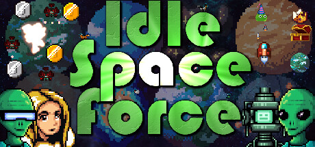 Idle Space Force: Retro Clicker: header artwork