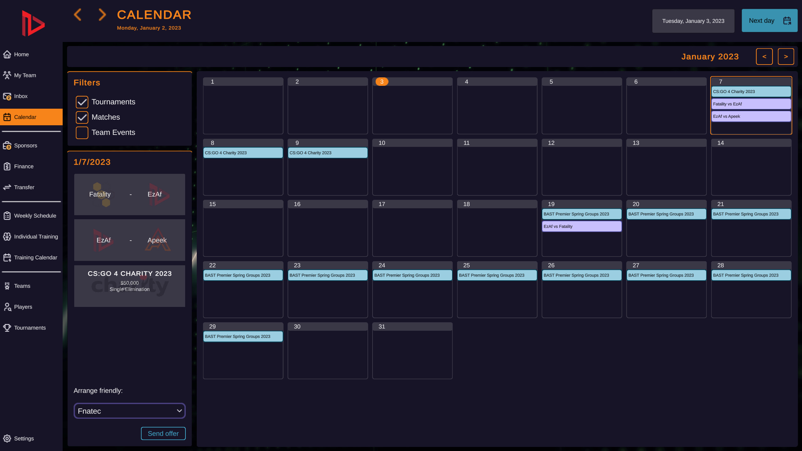 FPS Pro Team Manager screenshot 5