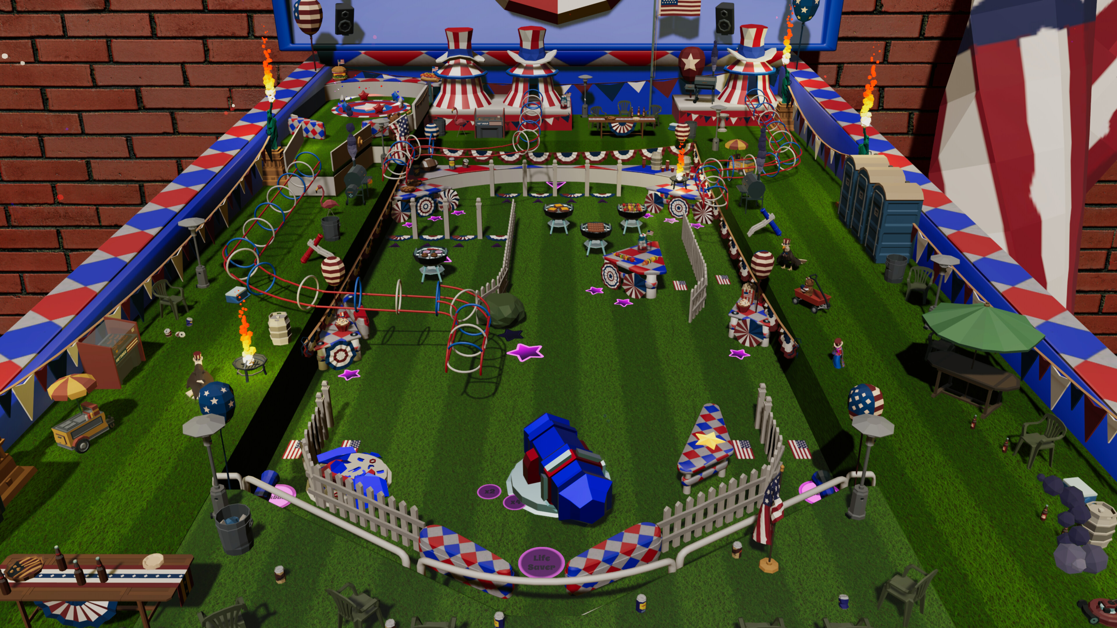 Roxy Raccoon's Pinball Panic - American Anniversary screenshot 4