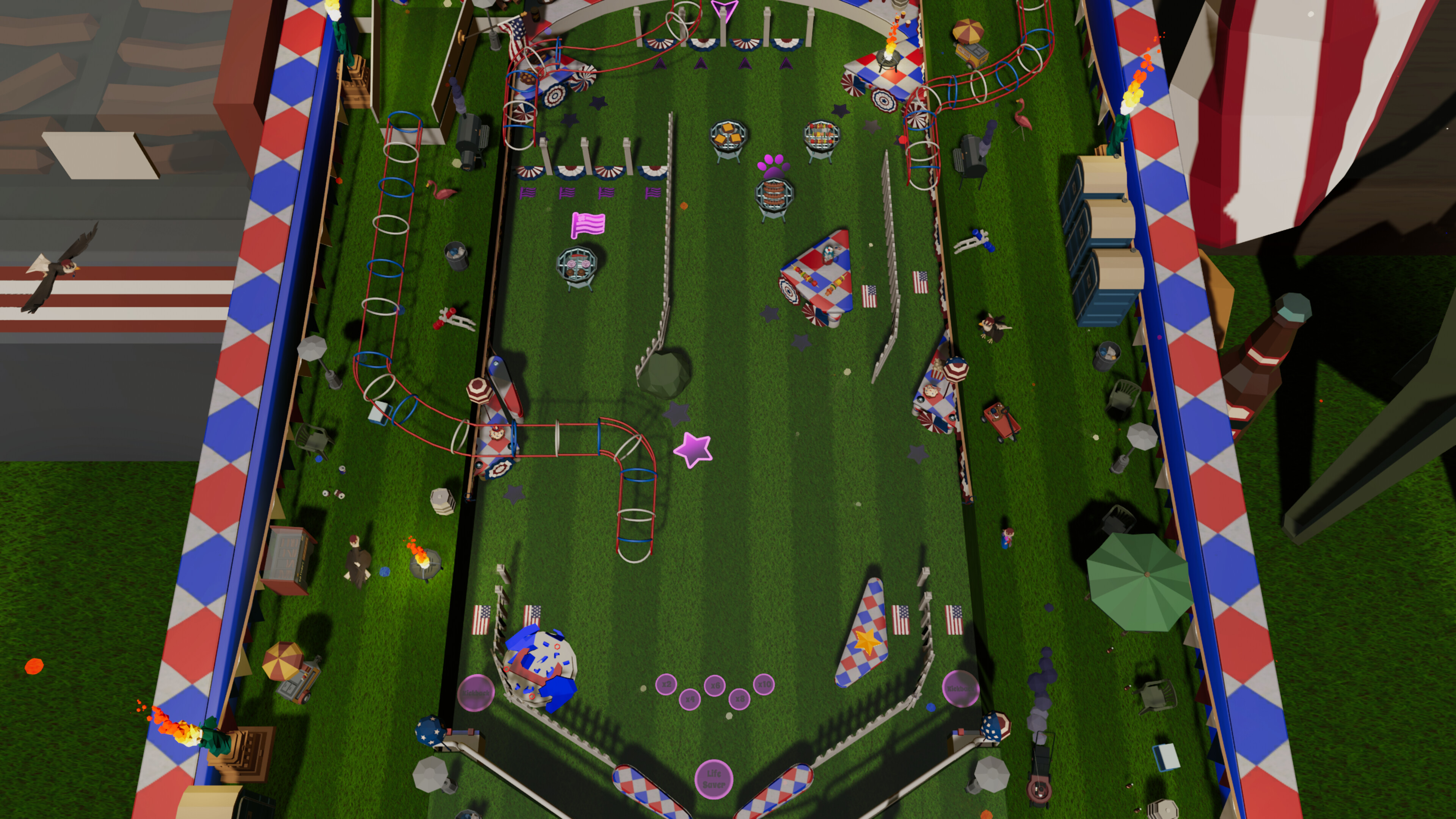 Roxy Raccoon's Pinball Panic - American Anniversary screenshot 5
