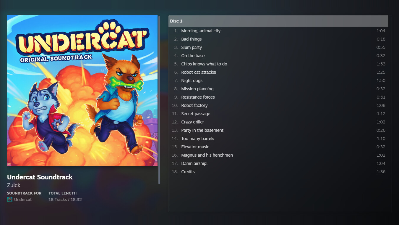 Undercat Soundtrack screenshot 1