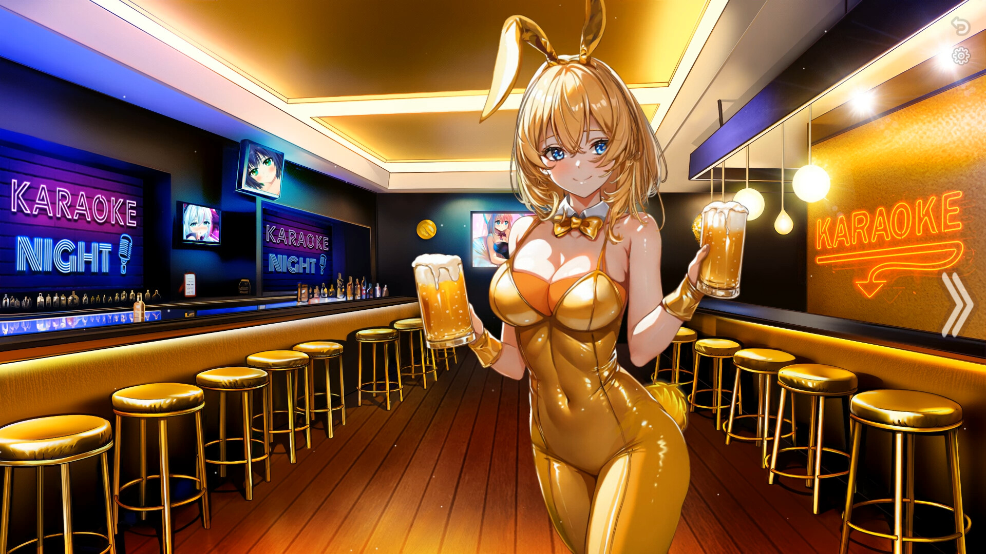 Bunny-girl with Golden tummy screenshot 2