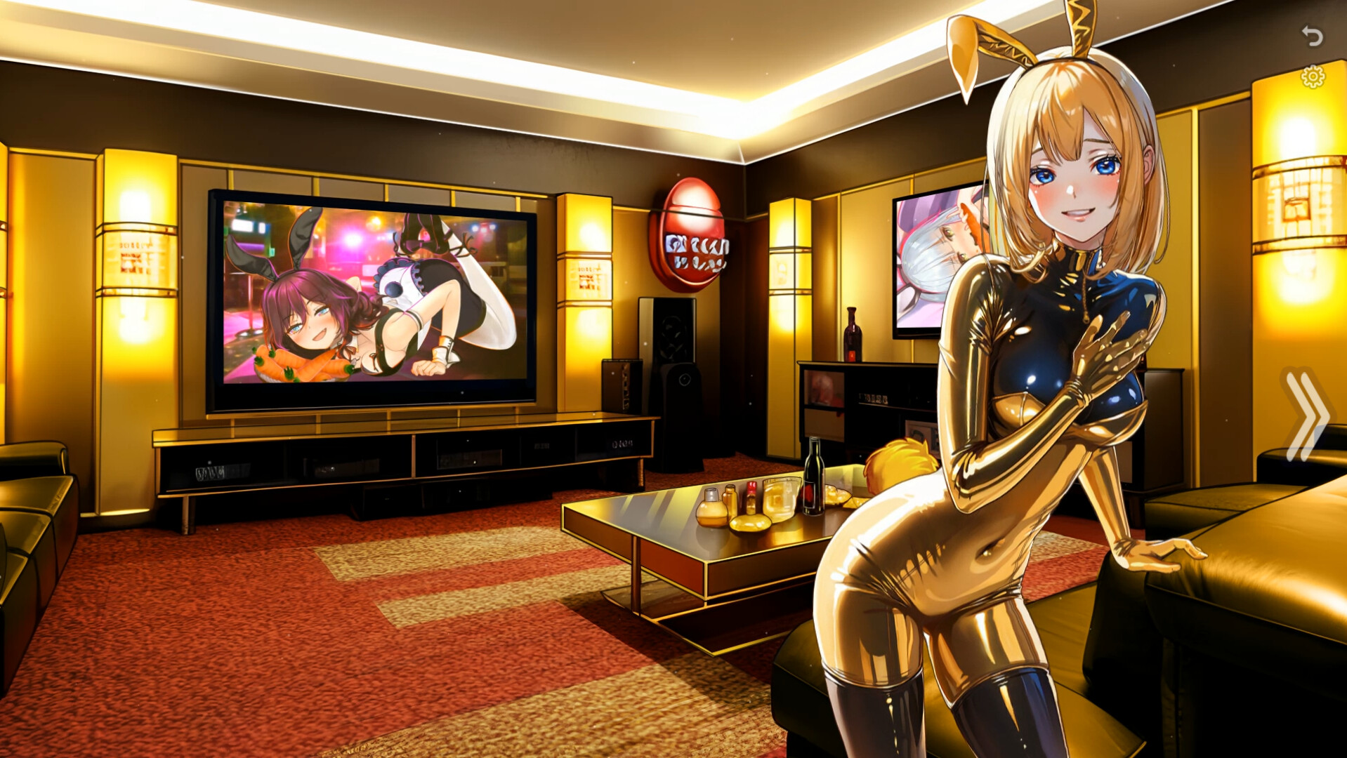Bunny-girl with Golden tummy screenshot 1