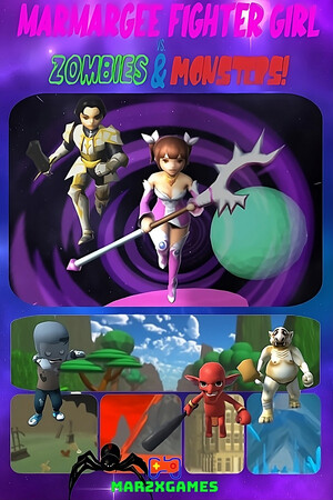 Marmargee Fighter Girl vs. Zombies & Monsters!