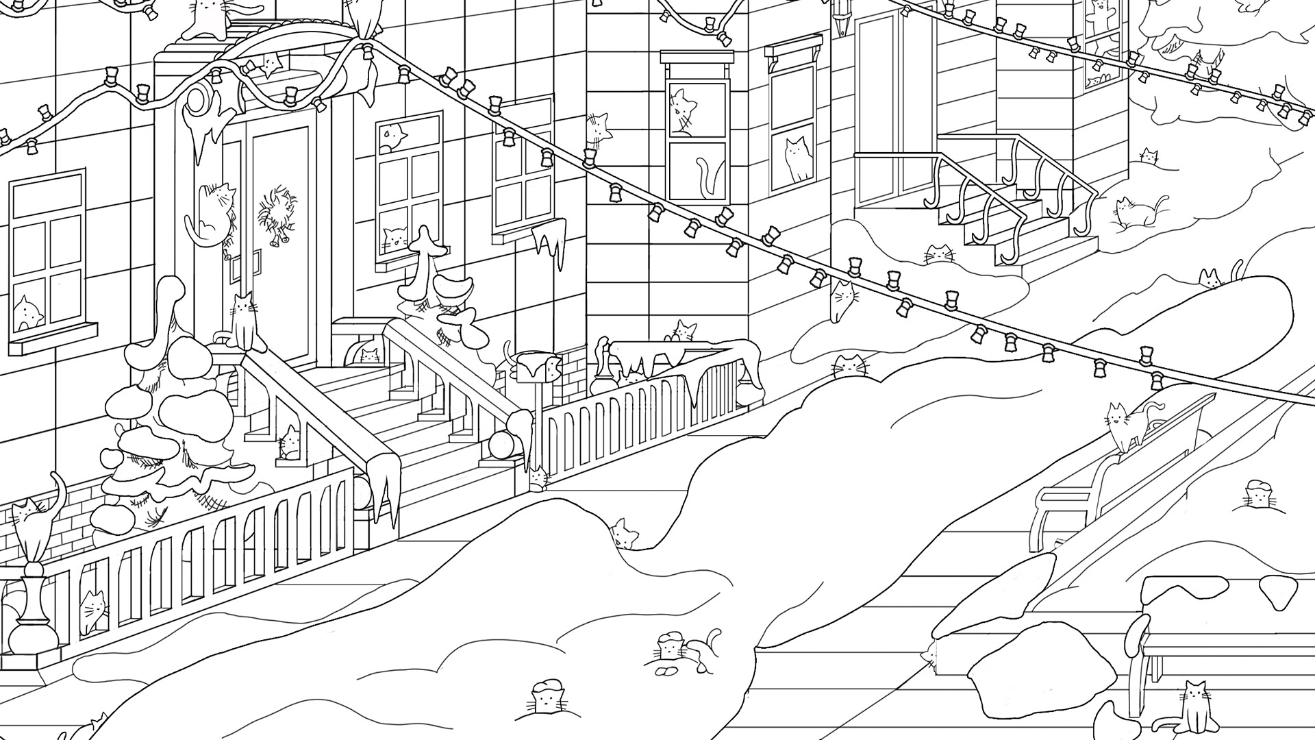 Hidden Winter Cats - Artbook screenshot 4