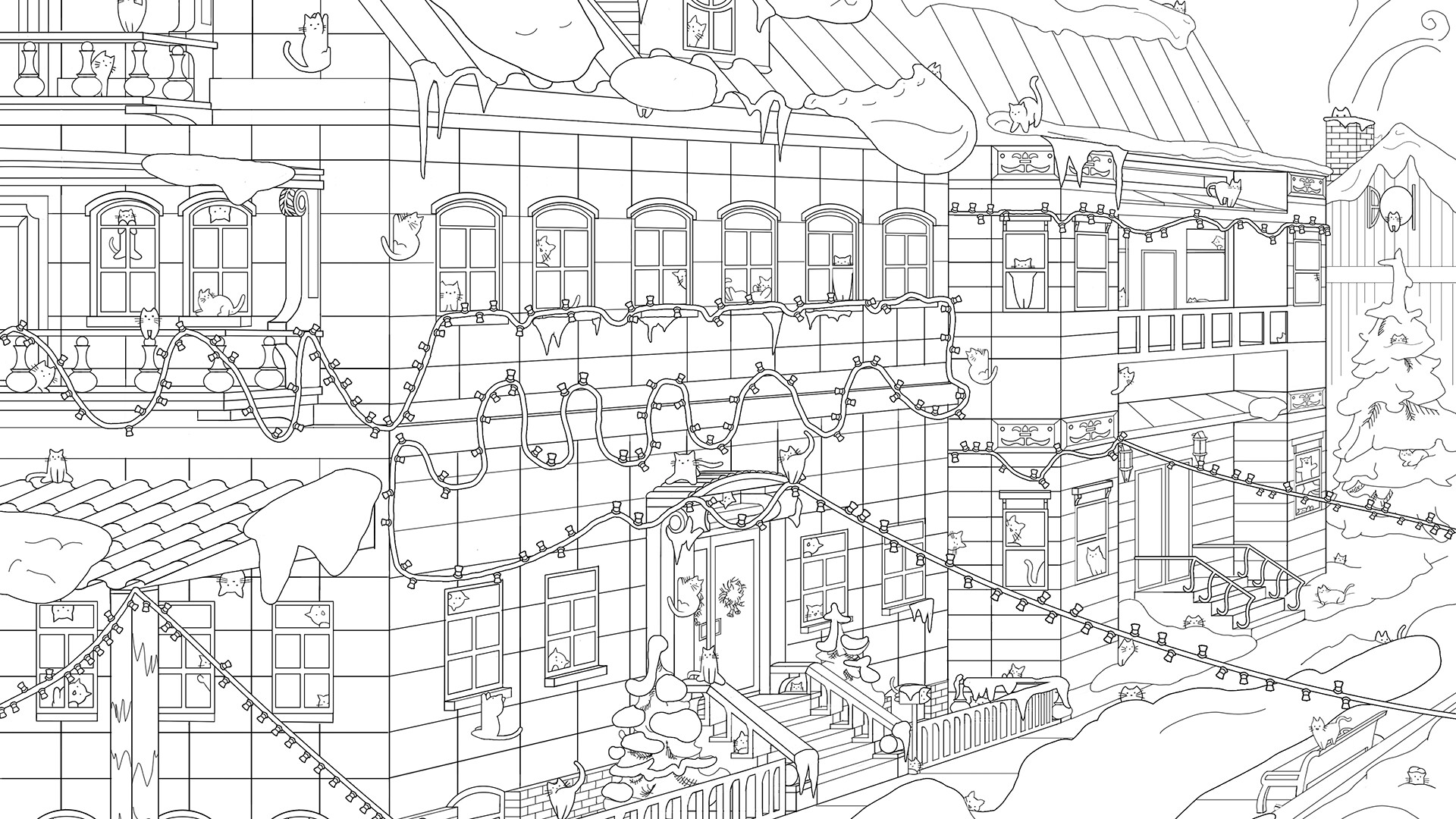 Hidden Winter Cats - Artbook screenshot 1