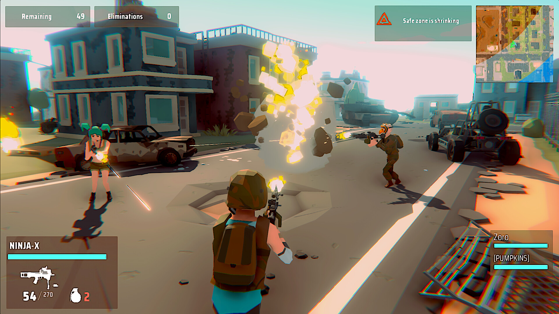Polygon Bit Battle Royale screenshot 1