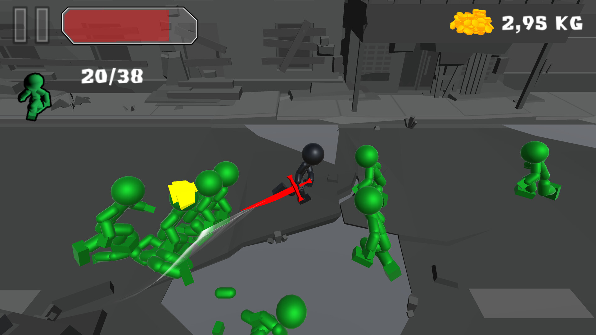 《Stickman Killing Zombie》 Steam 限時免費!爽快的動作砍殺遊戲
