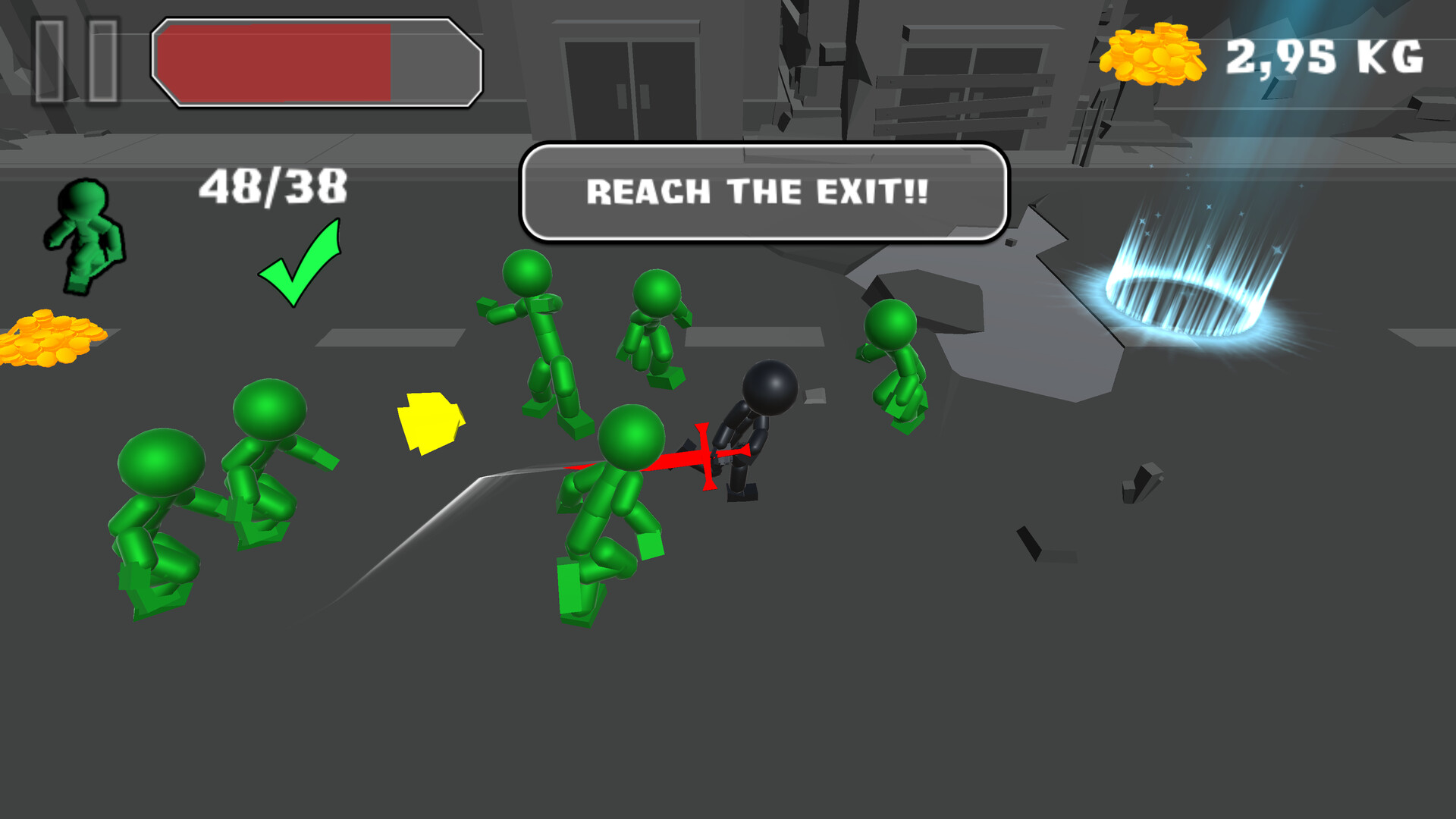 《Stickman Killing Zombie》 Steam 限時免費!爽快的動作砍殺遊戲