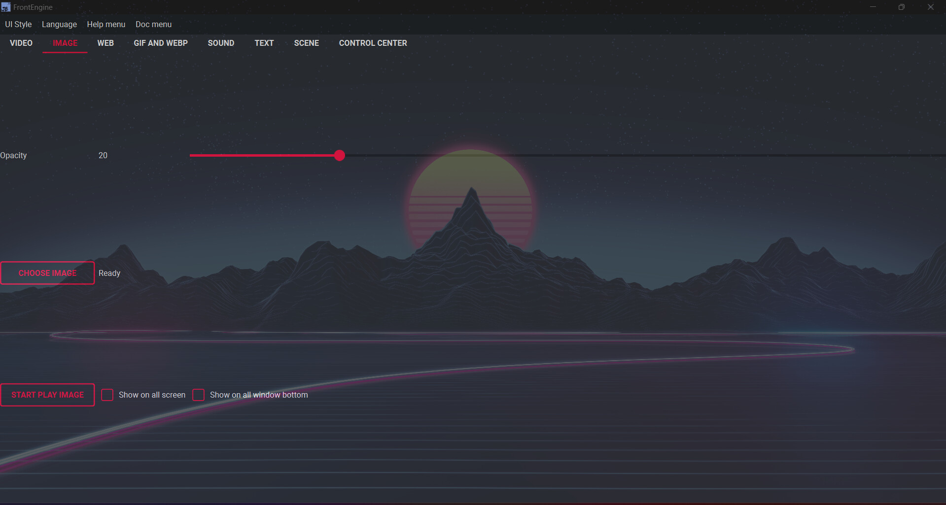 FrontEngine screenshot 2