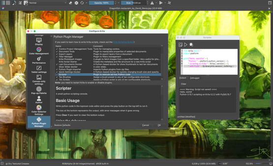 Krita screenshot