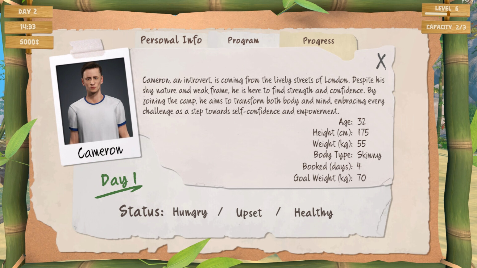 Gym Camp Simulator screenshot 1