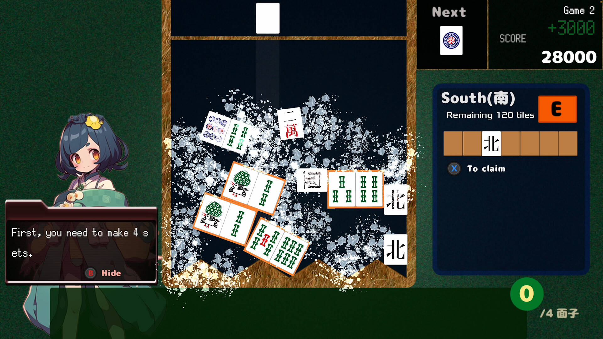Drop Mahjong tiles screenshot 2