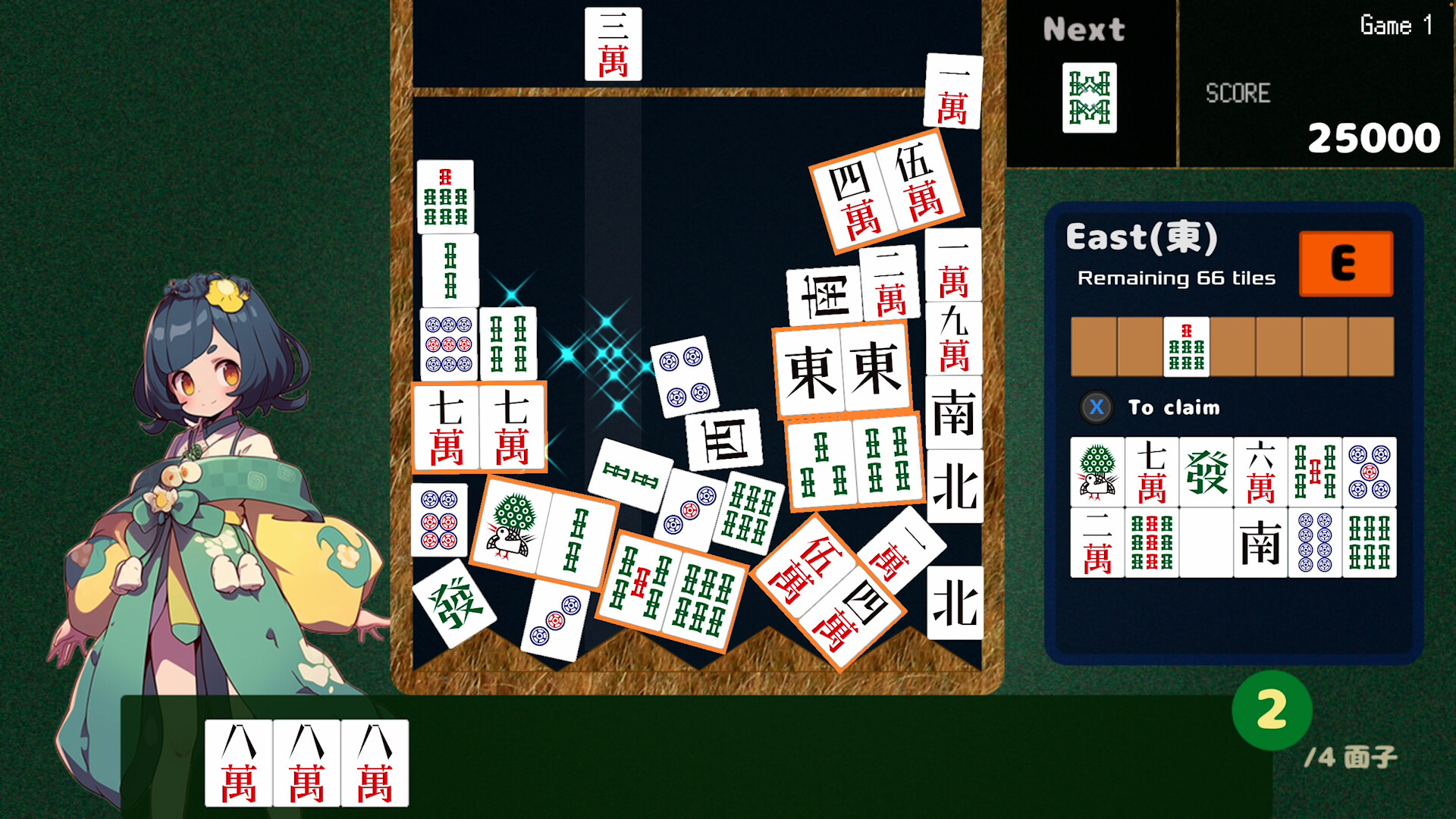 Drop Mahjong tiles screenshot 1