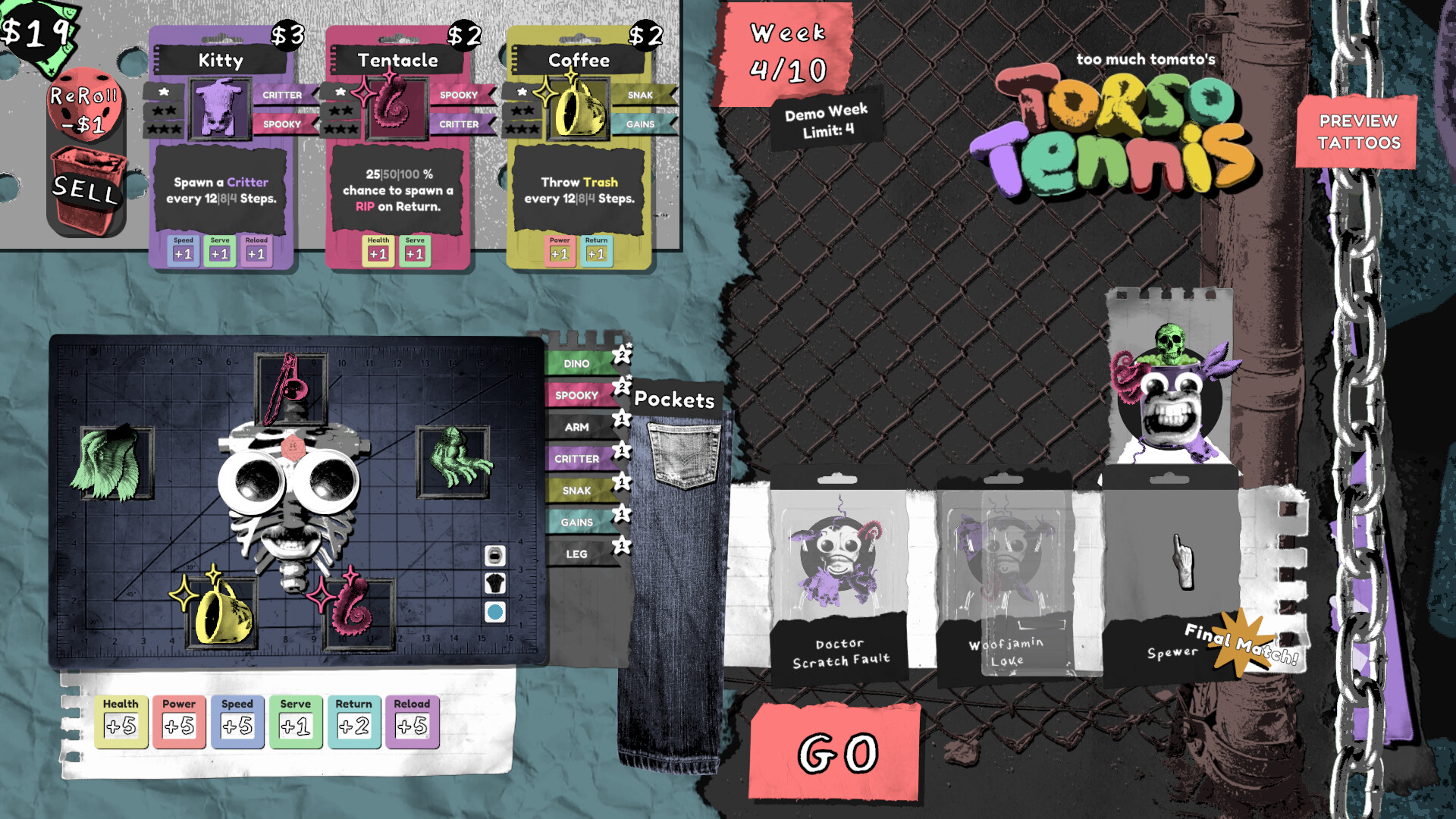 TORSO TENNIS screenshot 2