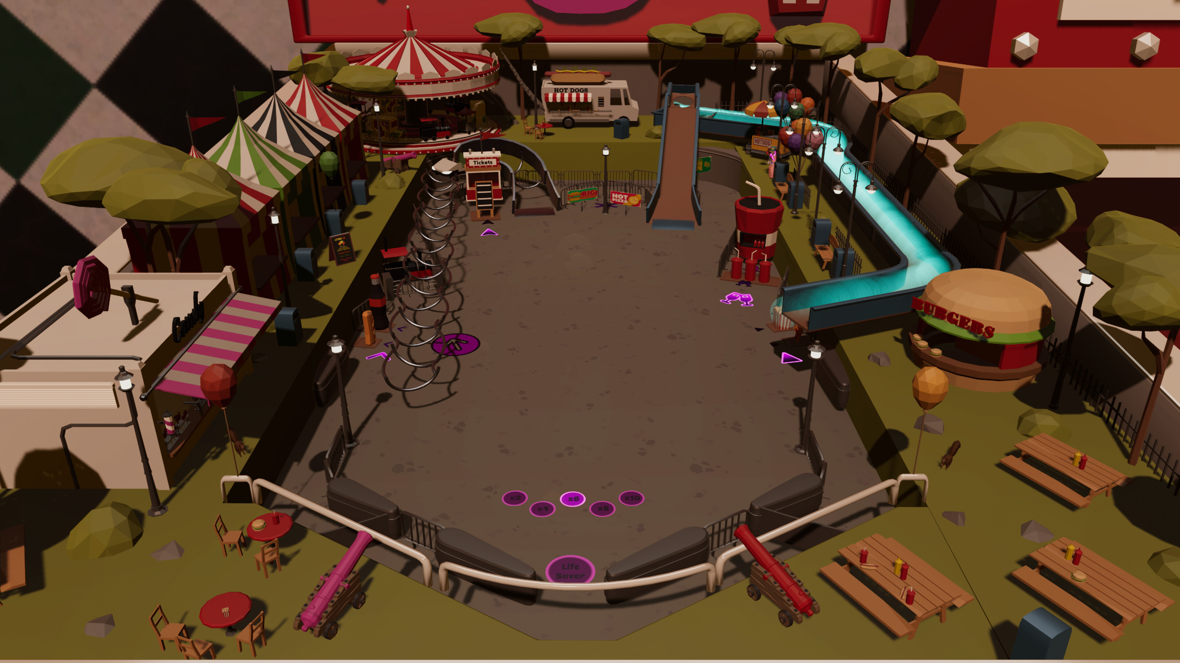 Roxy Raccoon's Pinball Panic - Paradise Parks screenshot 1