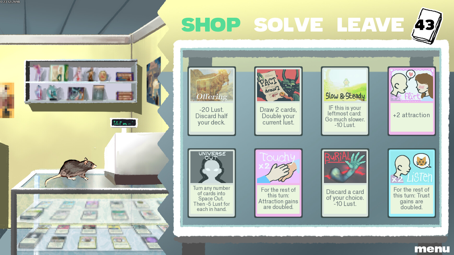 Dating Joyce: a Deckbuilding Game screenshot 4