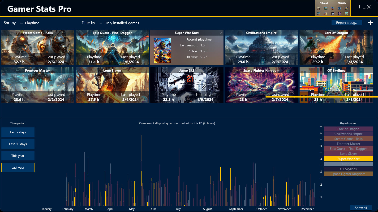 Gamer Stats Pro screenshot 3