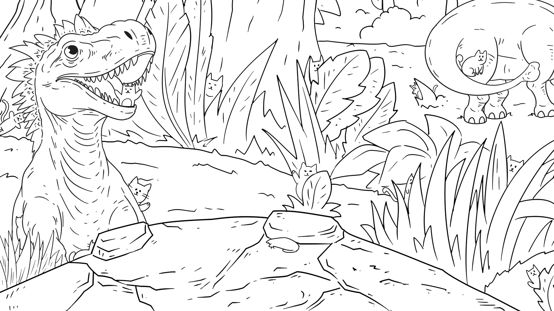 Hidden Dino Cats screenshot 2