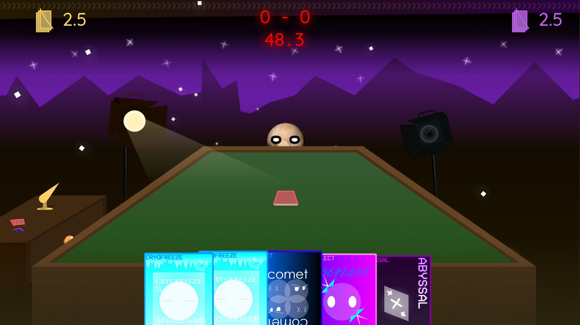 角色選擇與準備介面，多樣化的星體角色擁有不同的外觀與個性