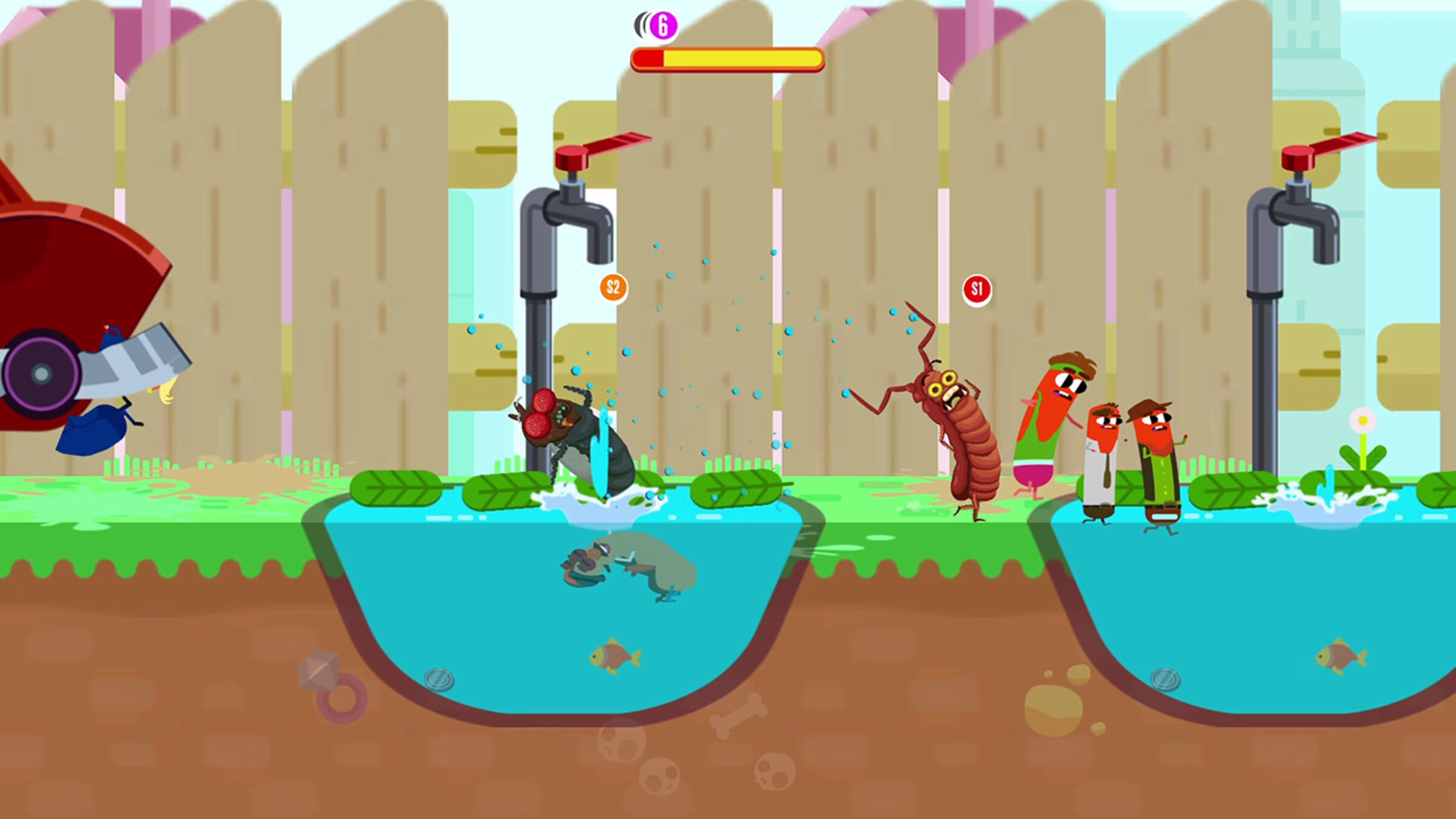 Run Sausage Run: Coins, Bugs and Chicken screenshot 3