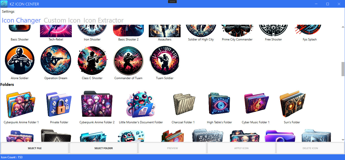 Kz Icon Center screenshot 2