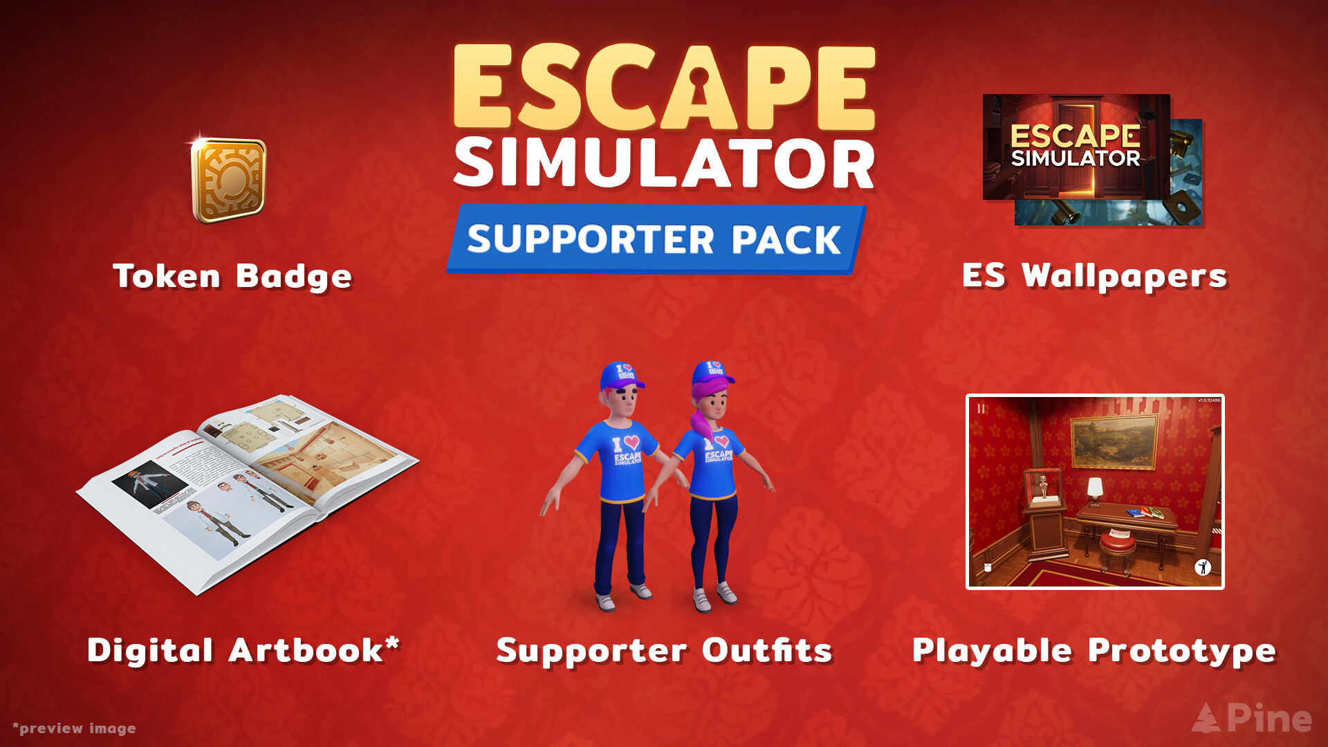 Escape Simulator: Supporter Pack DLC screenshot 1