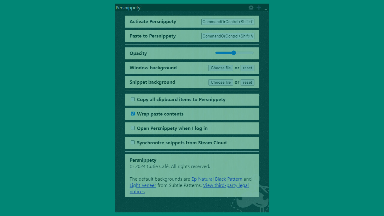Persnippety screenshot 3