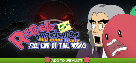 Reggie, his cousin, two scientists and most likely the end of the world: header artwork