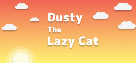 Dusty the lazy cat: header artwork