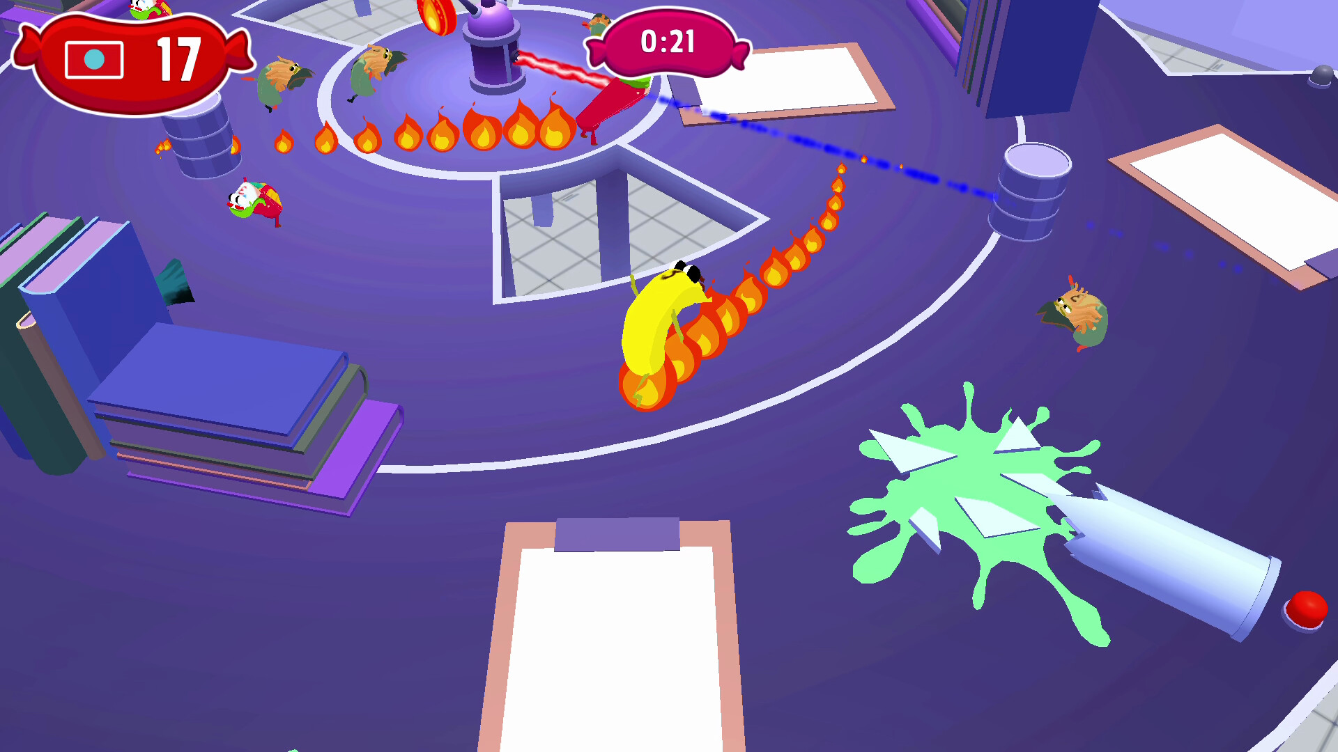 Sausage Wars: Laser Massacre screenshot 1