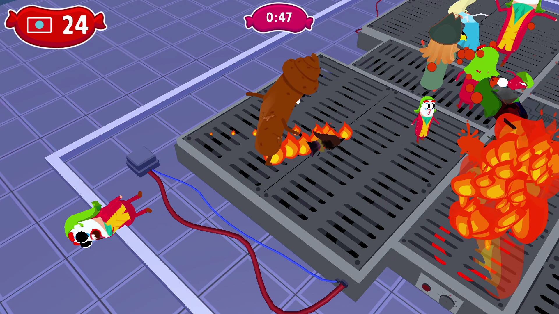 Sausage Wars: Burning Death screenshot 6