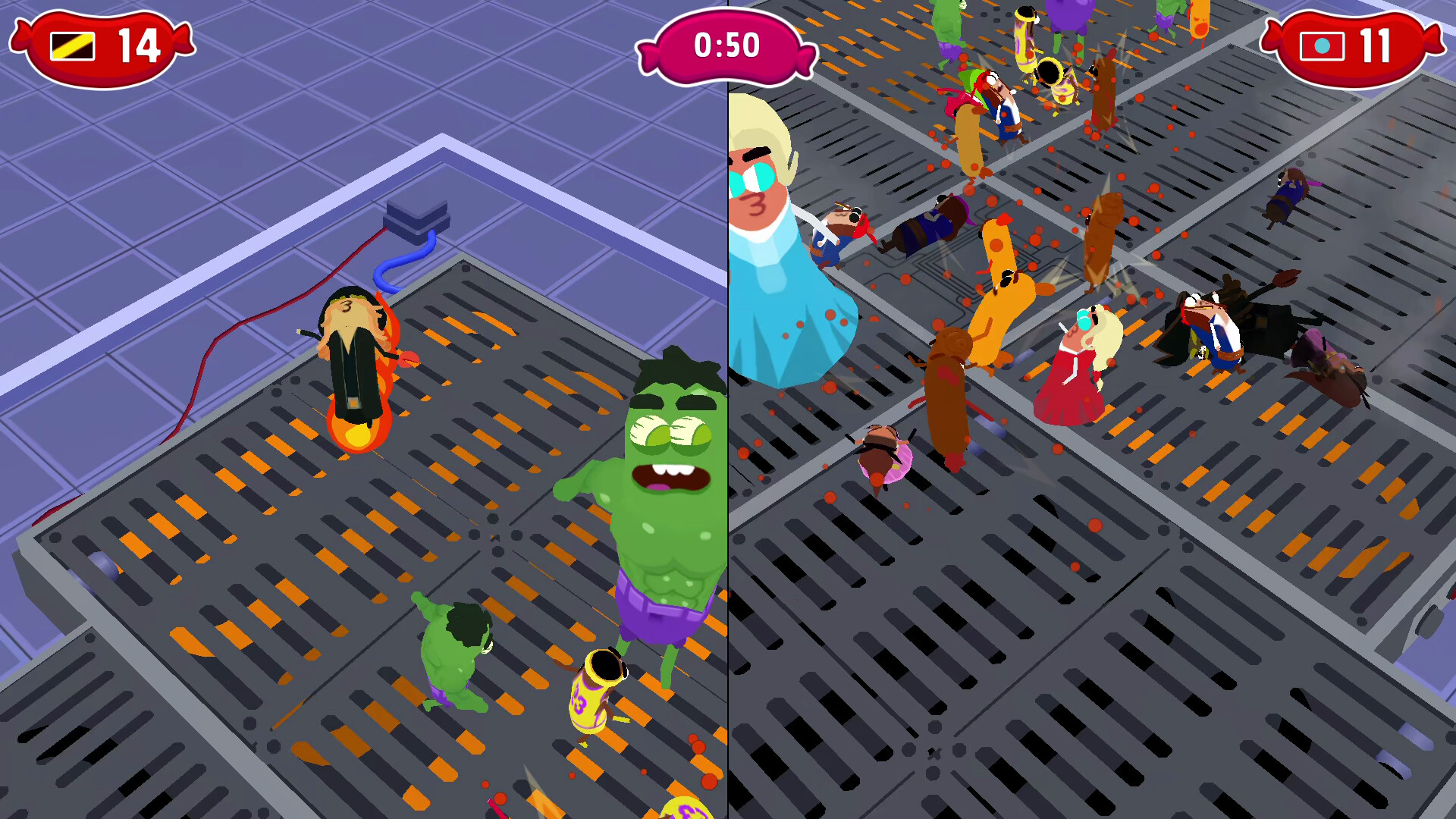 Sausage Wars: Burning Death screenshot 5