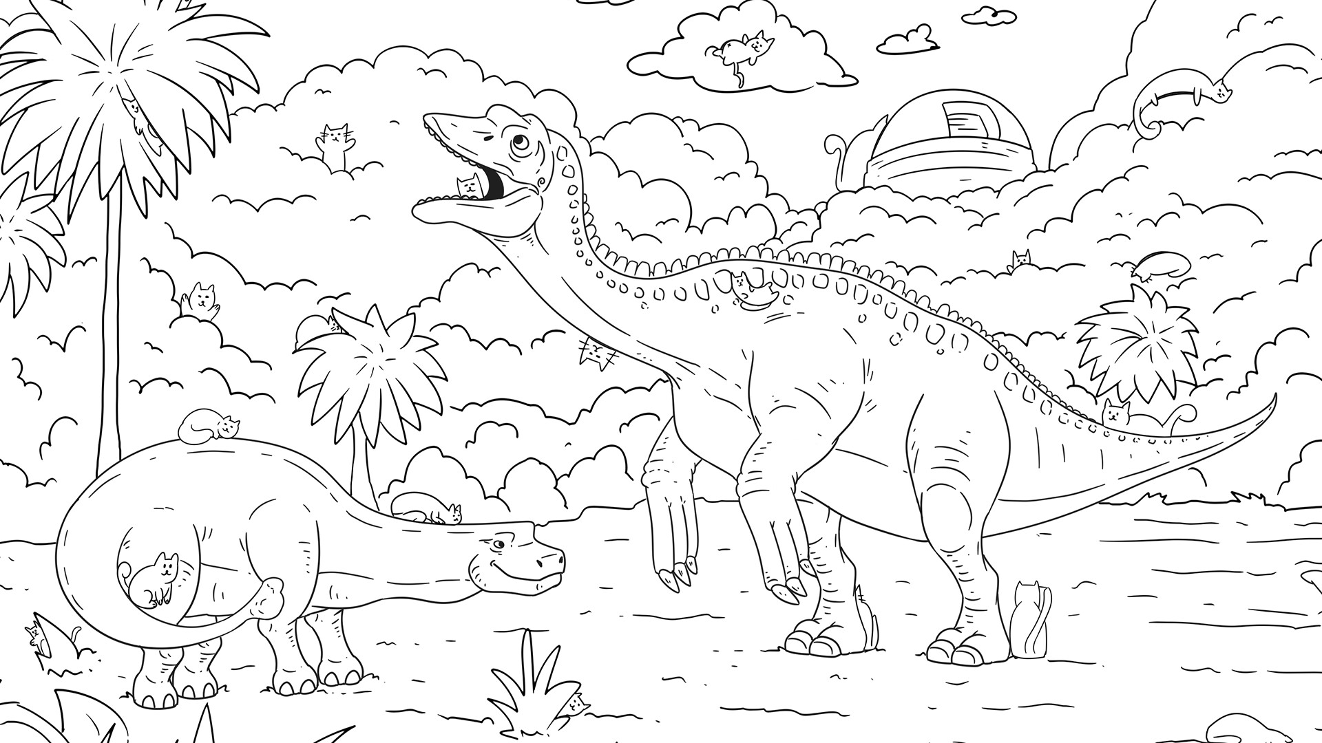 Hidden Dino Cats - Artbook screenshot 1