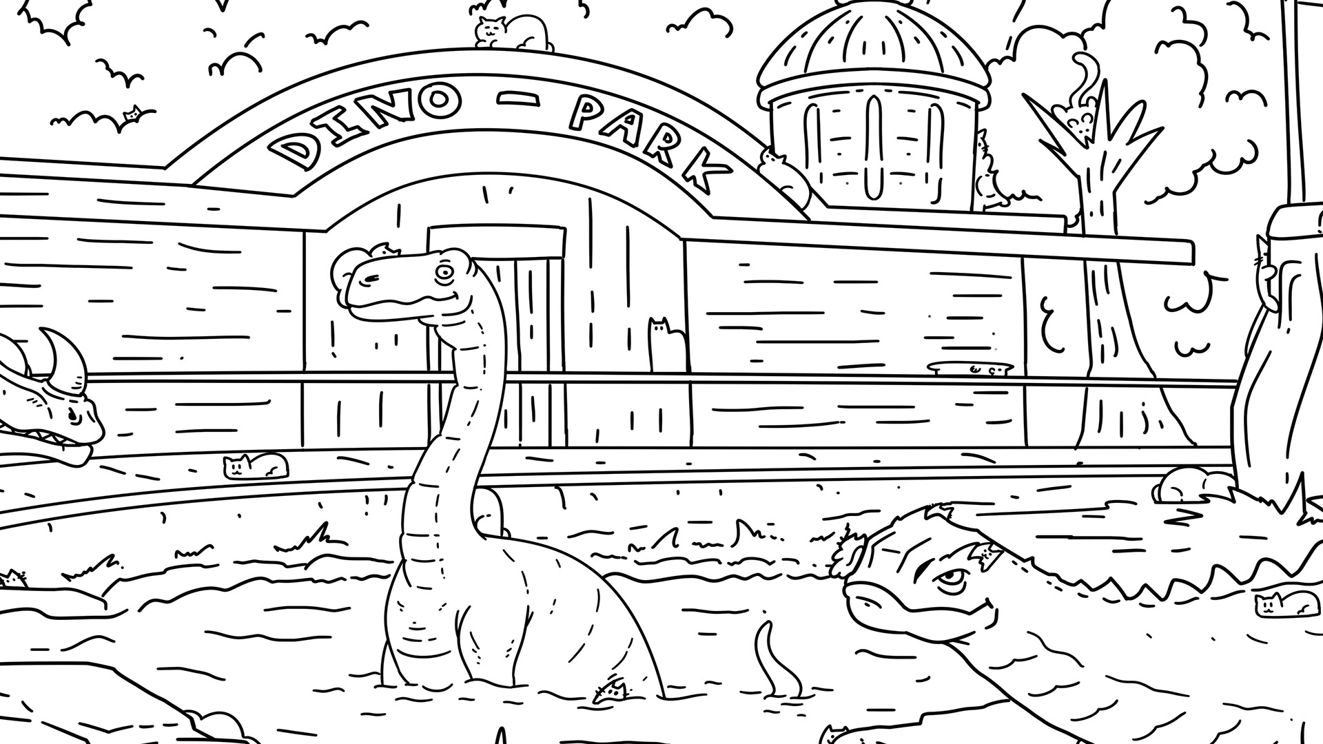 Hidden Dino Cats - Bonus Level screenshot 1