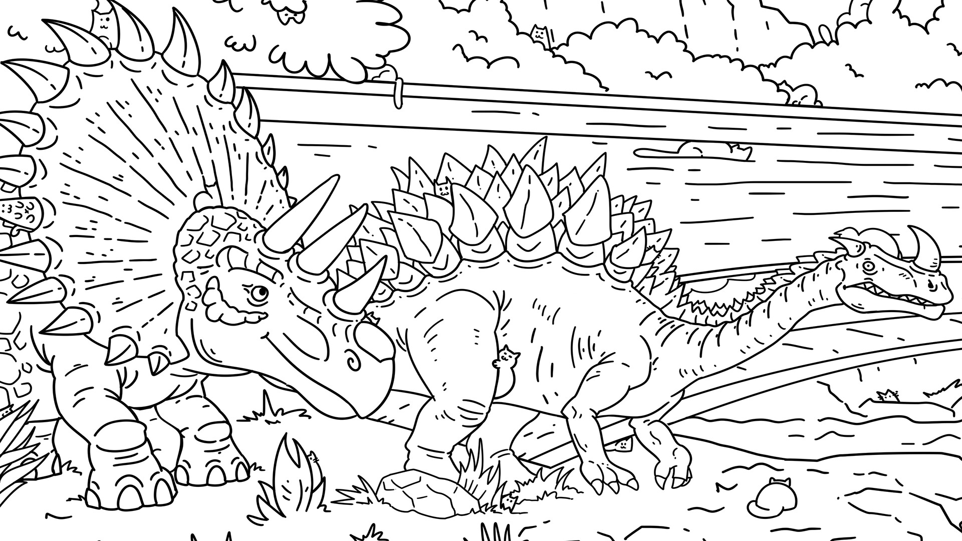 Hidden Dino Cats - Bonus Level screenshot 3