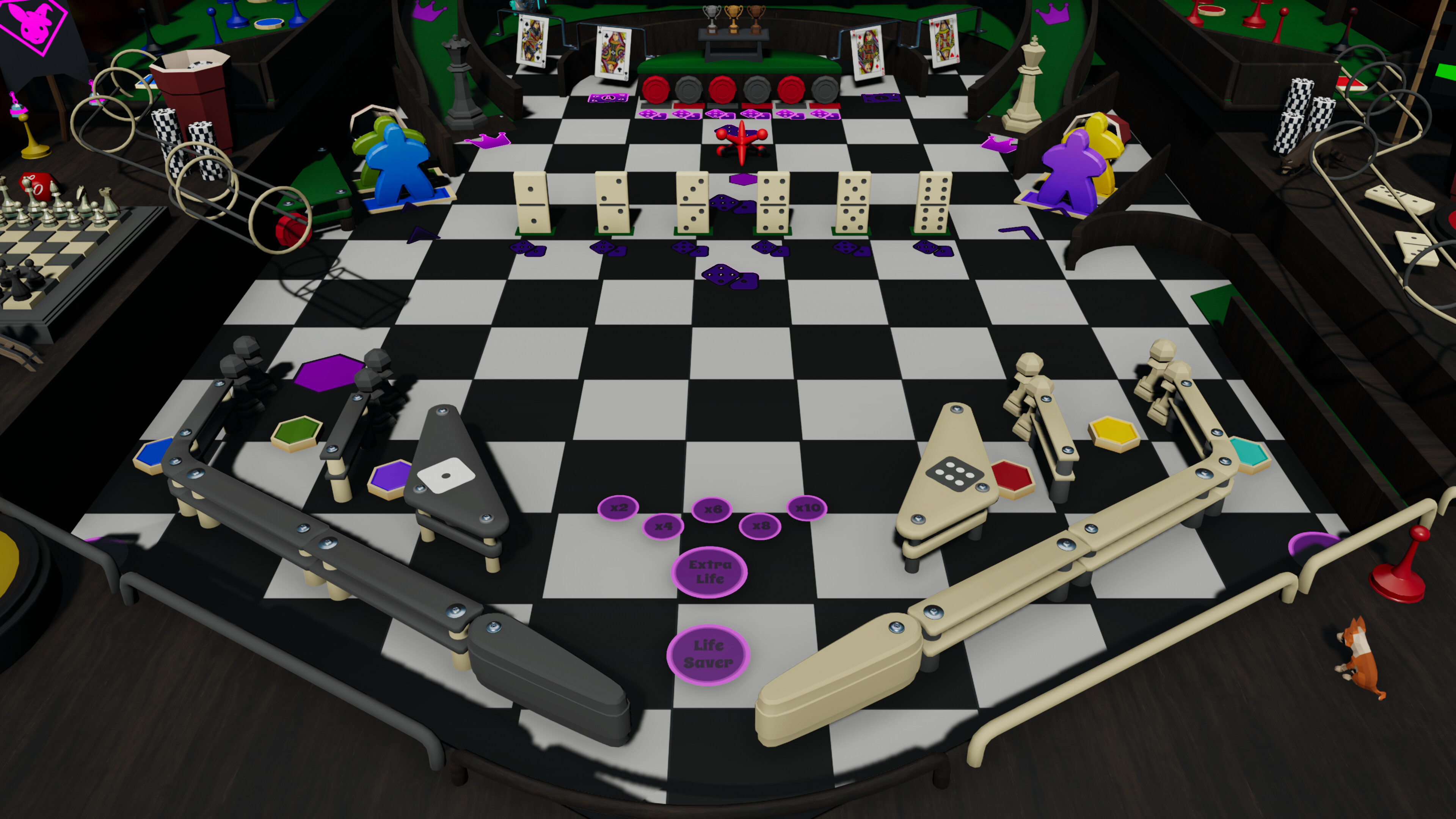 Roxy Raccoon's Pinball Panic - Tabletop Terror screenshot 1