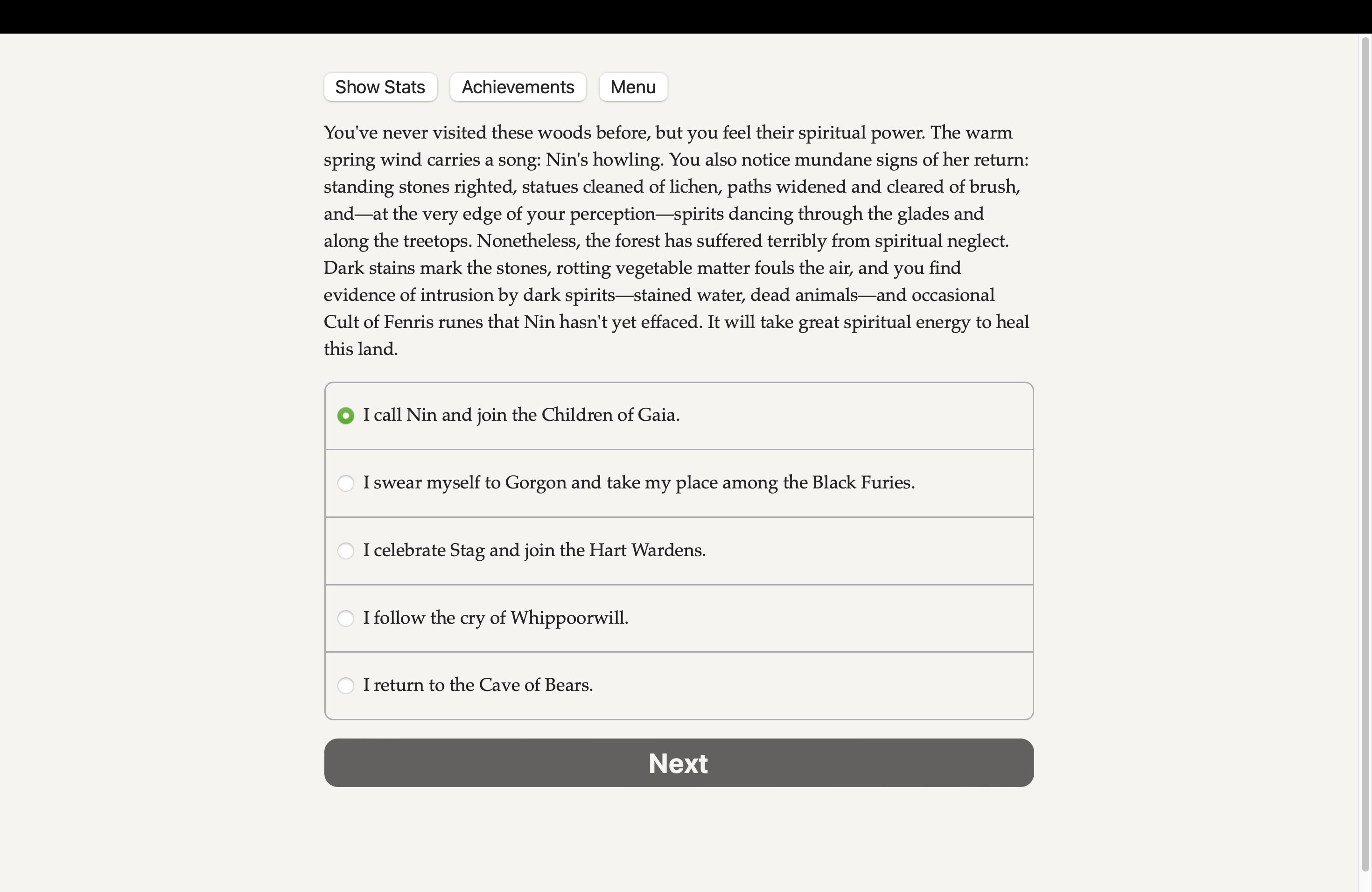 Werewolf: The Apocalypse — The Book of Hungry Names — Wardens and Furies screenshot 1