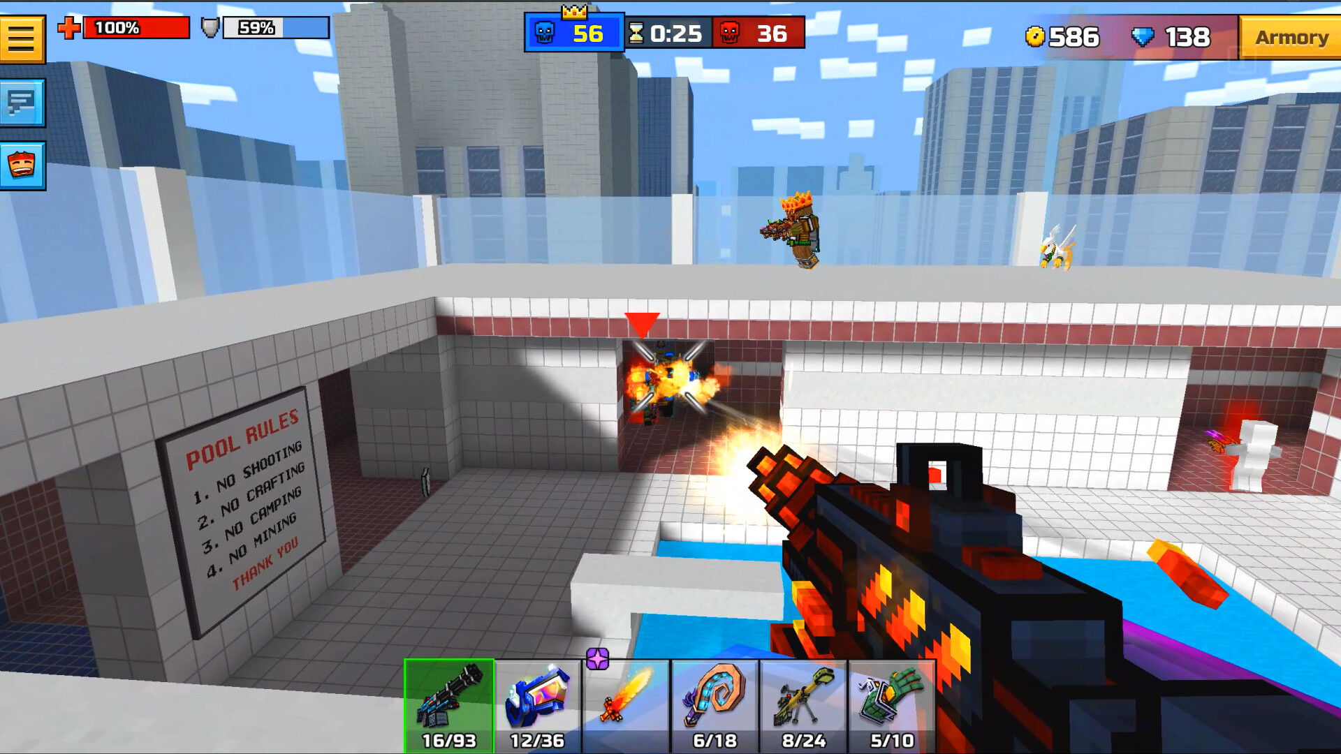 Pixel Gun 3D - Dark Fire Set screenshot 1