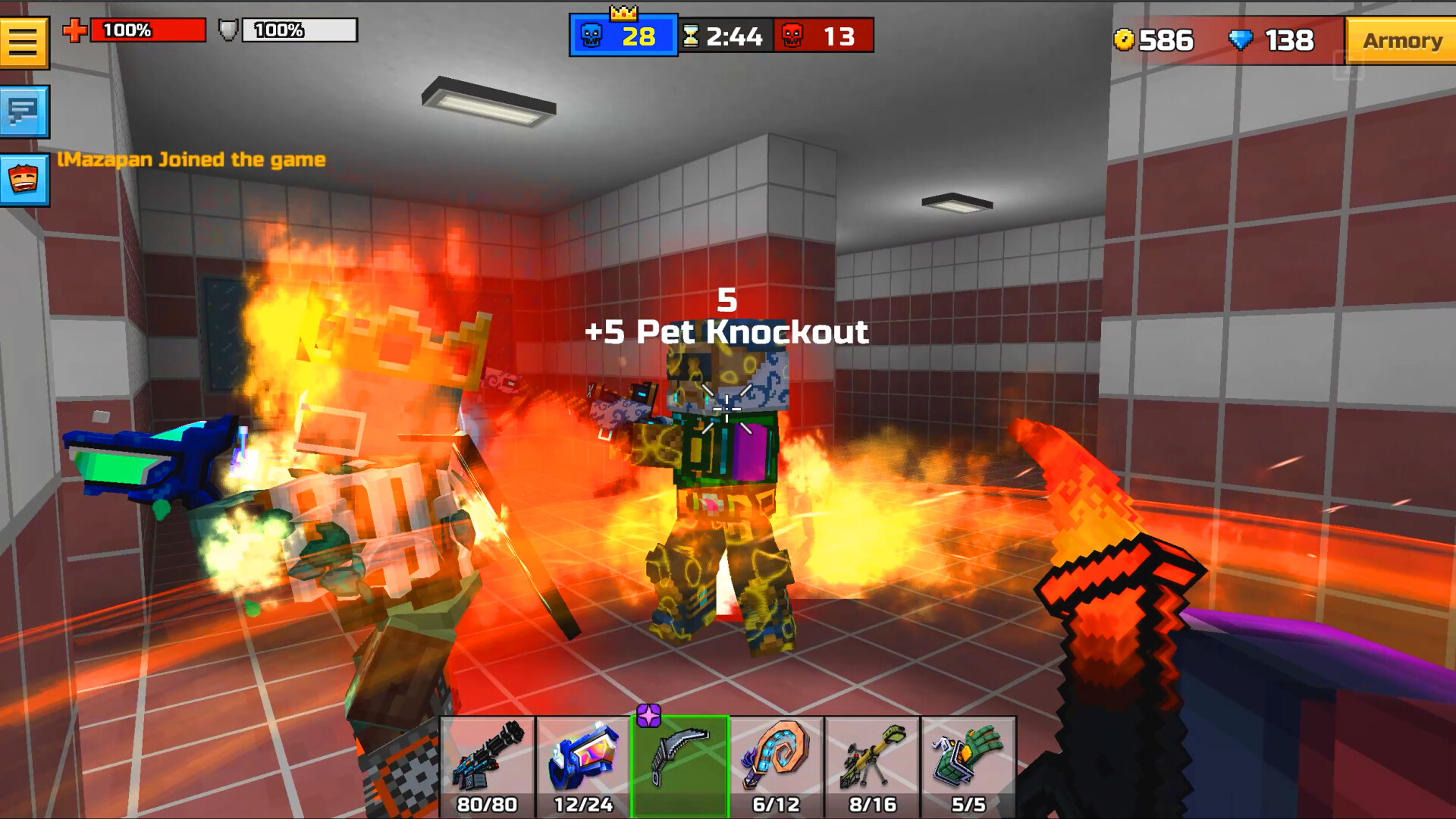 Pixel Gun 3D - Dark Fire Set screenshot 3
