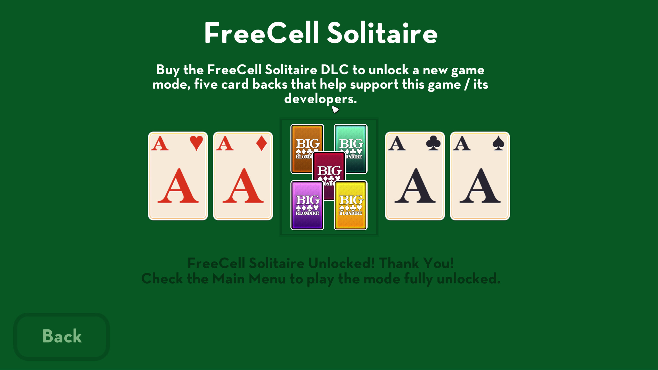 Big Klondike - FreeCell Solitaire screenshot 4