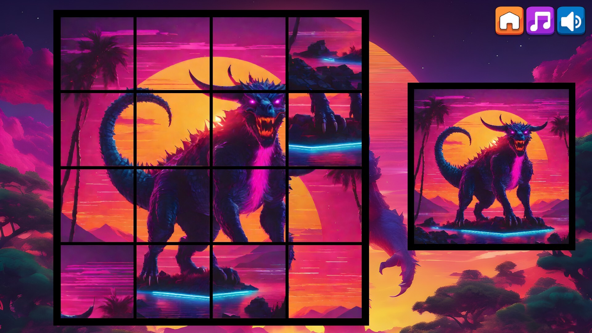 OG Puzzlers: Synthwave Monsters screenshot 8